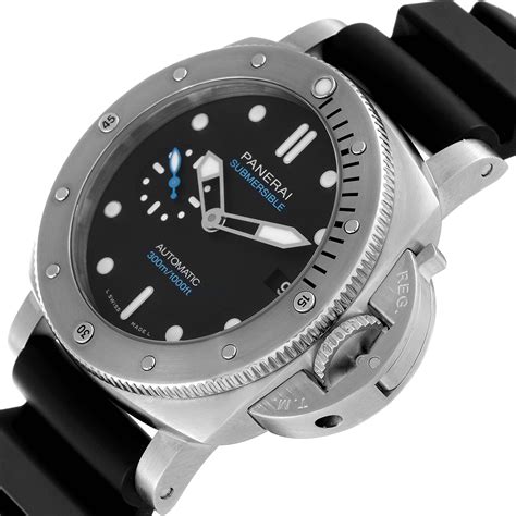 panerai 00973|panerai submersible black dial.